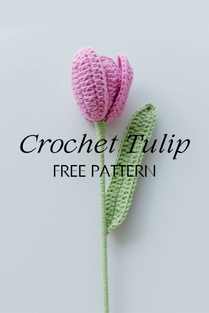 how to crochet tulip|hookok.com