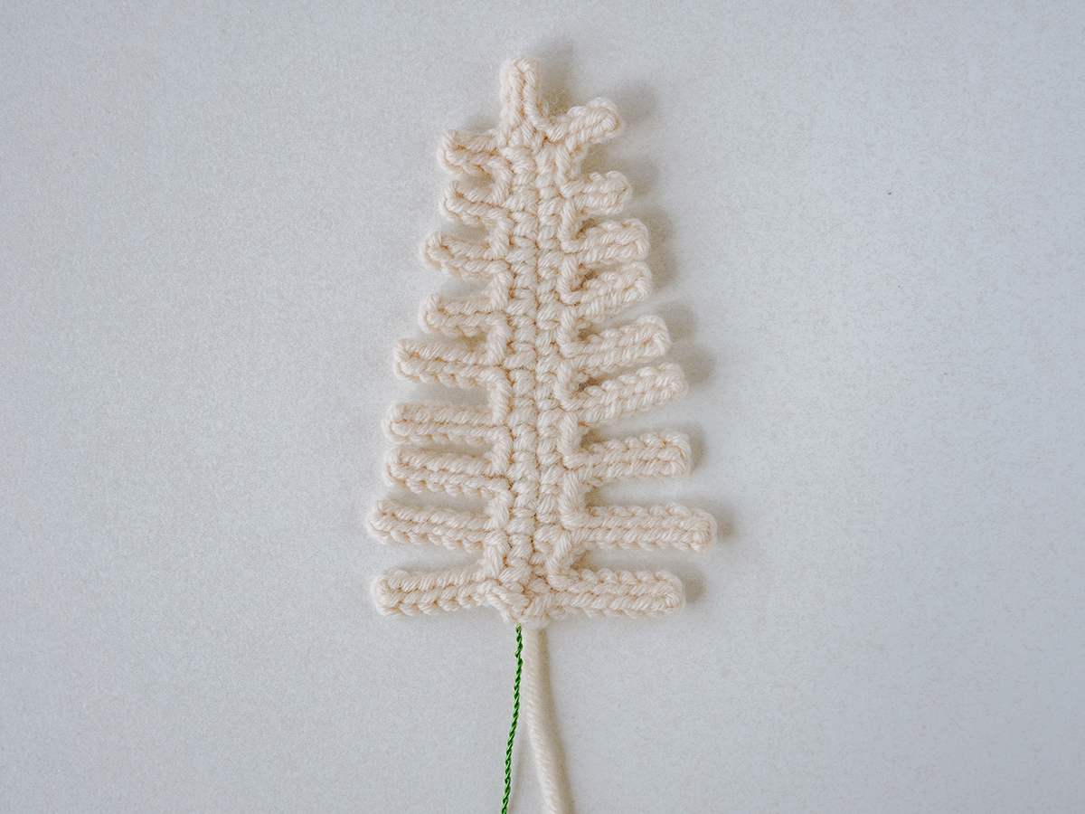 crochet fern leaf|hookok