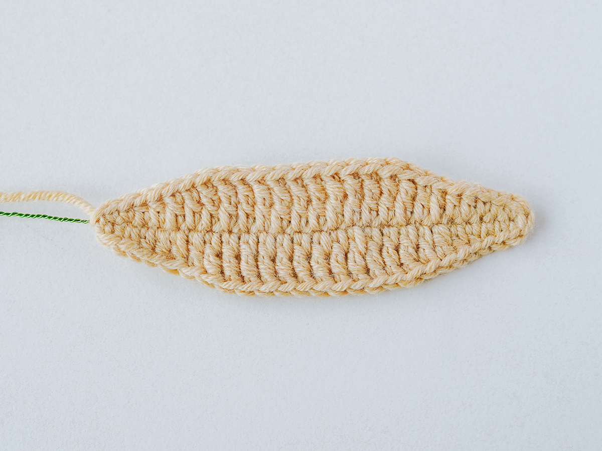crochet Convallaria Majalis Leaf|hookok