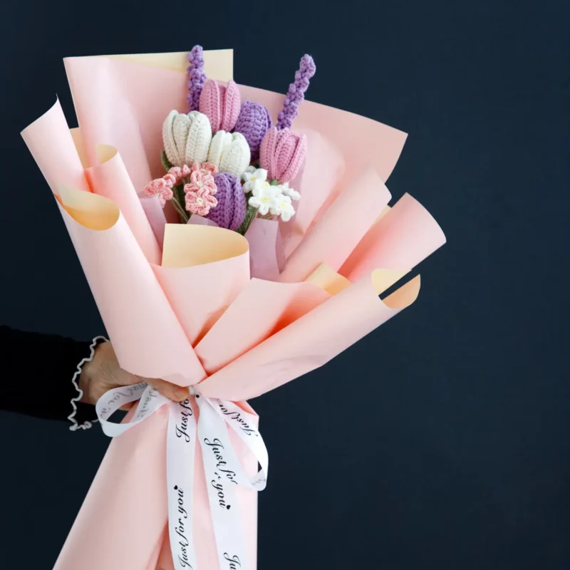 Crochet Tulip Bouquet – Lavender, Tulip|hookok