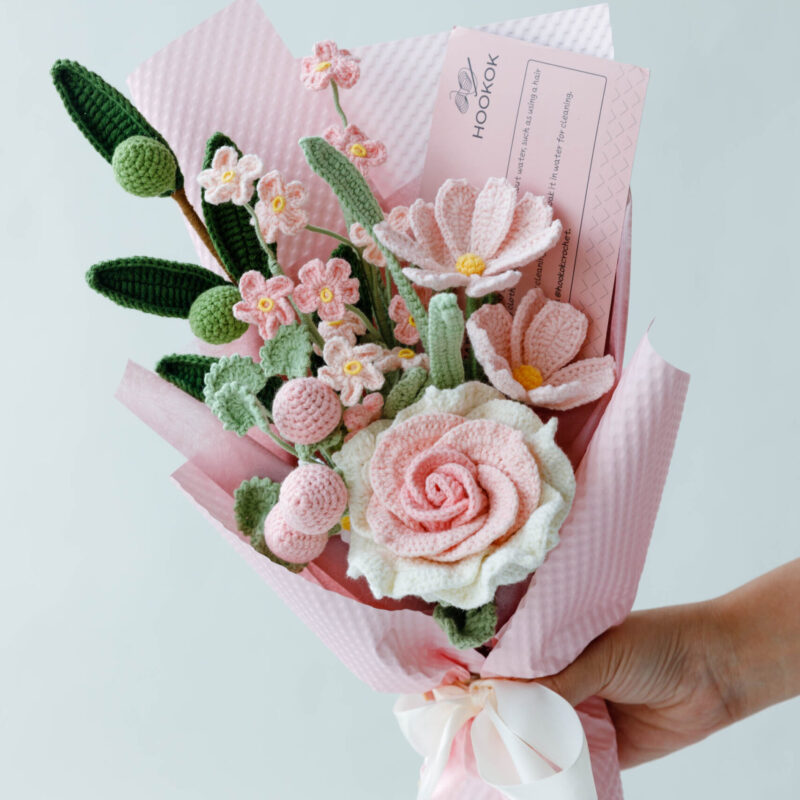 crochet Thai rose bouquet|hookok