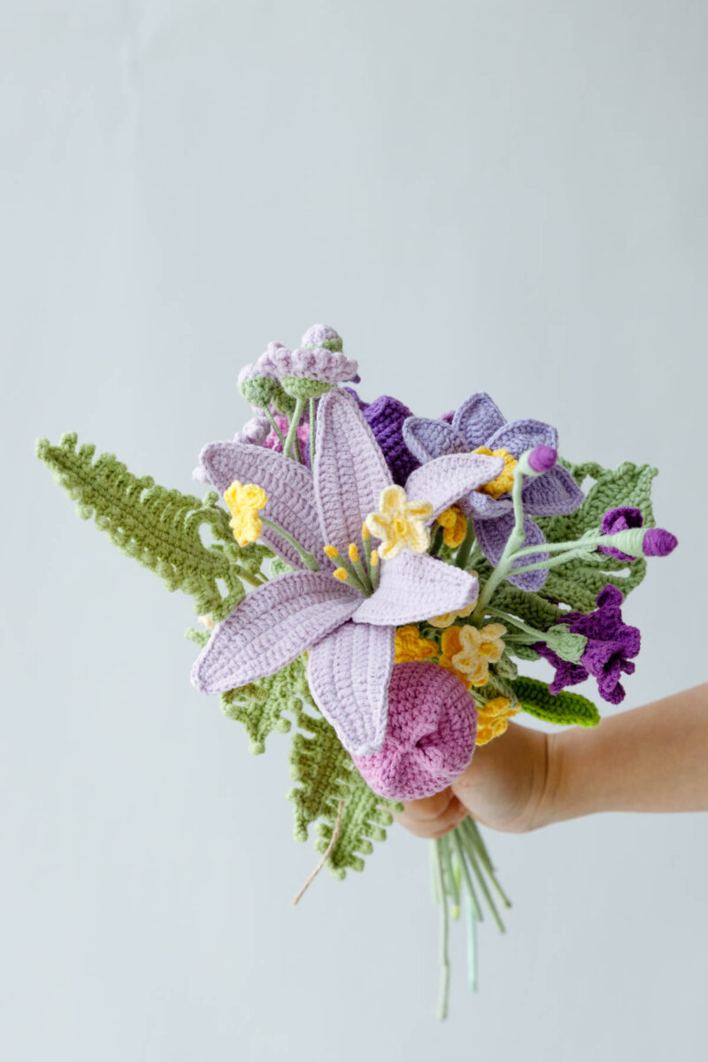 Crochet lily Bouquet|Hookok-16 Crochet lily Bouquet|Hookok