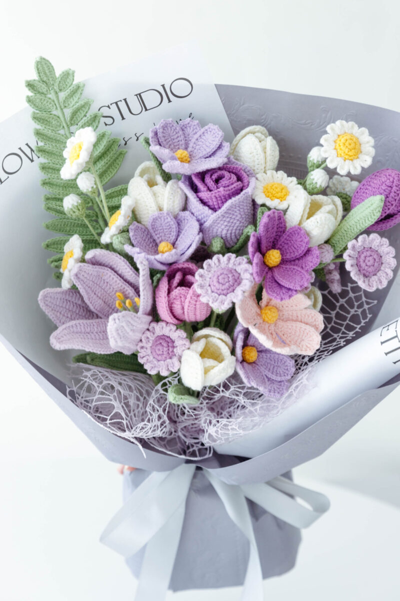 914flowerafternoon-17 Crochet Bouquet - Purple Dream|hookok