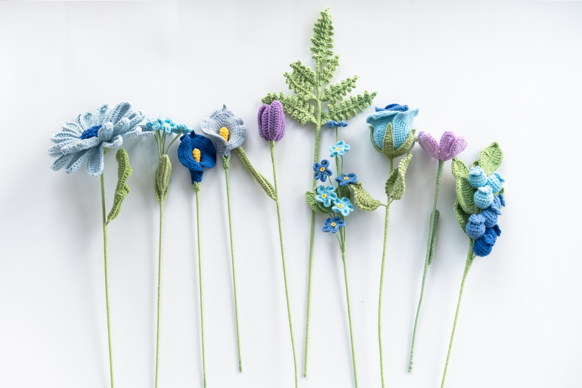 Croquet Flower BouquetBlue Missing Hookok