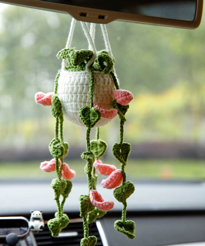 crochet car hanging basket|hookok