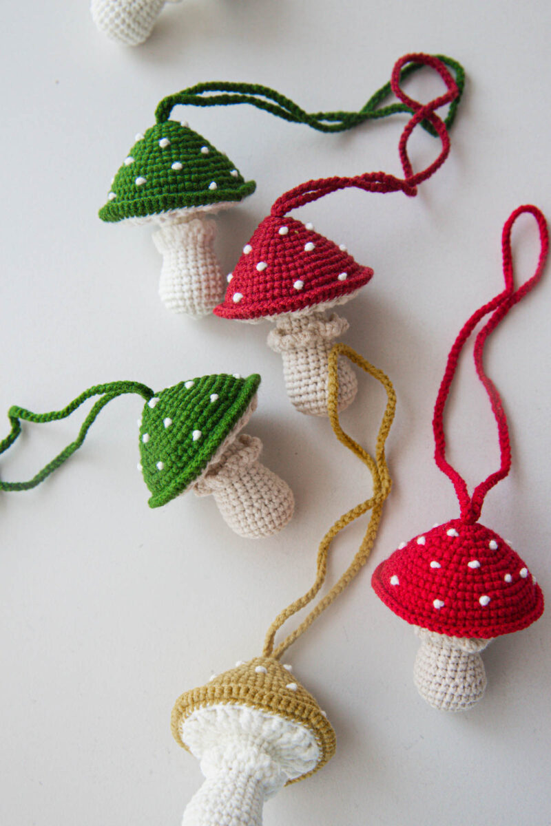 crochet mushroom car hanging|hookok crochet mushroom car hanging|hookok