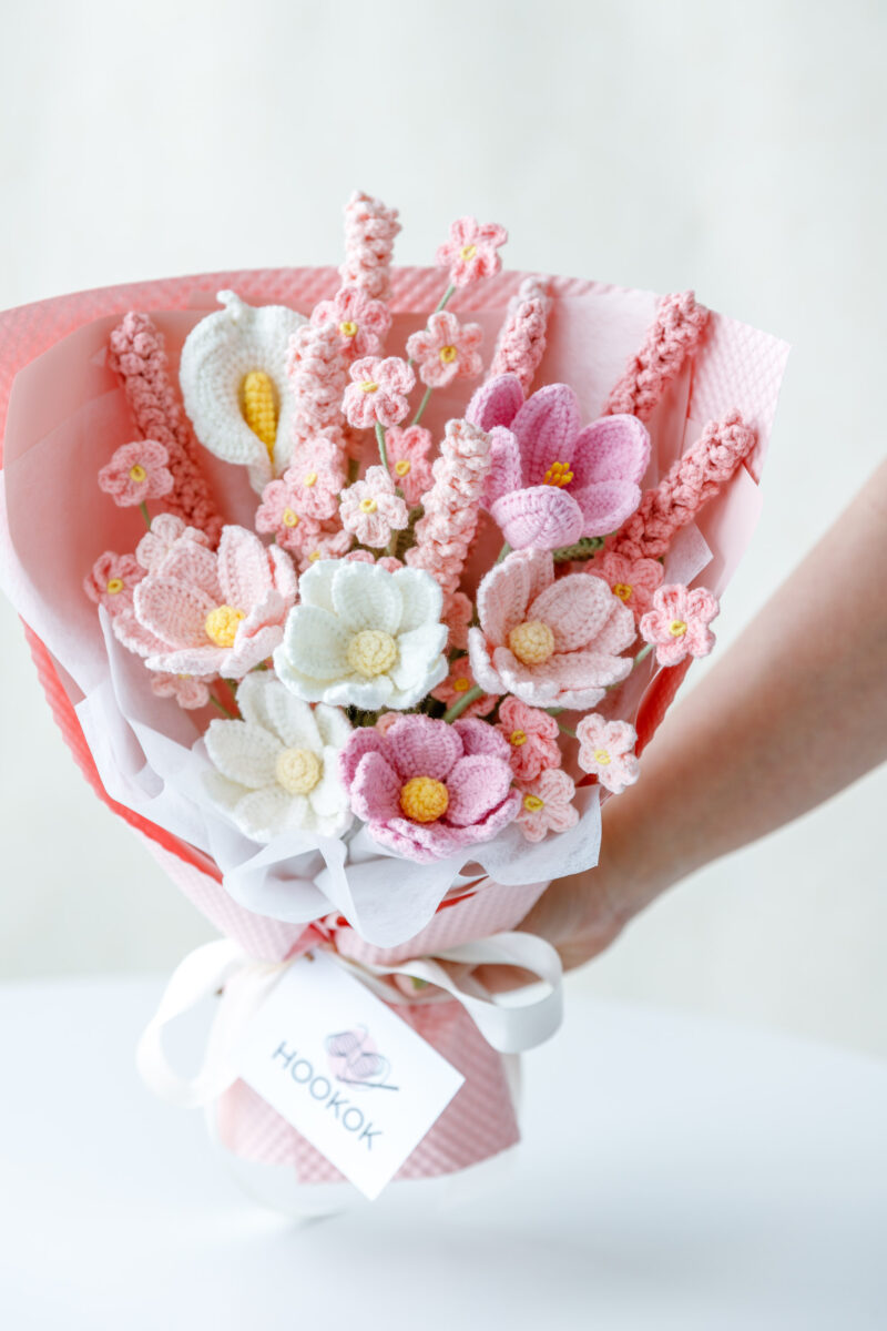 crochet lavender bouquet|hookok crochet lavender bouquet|hookok