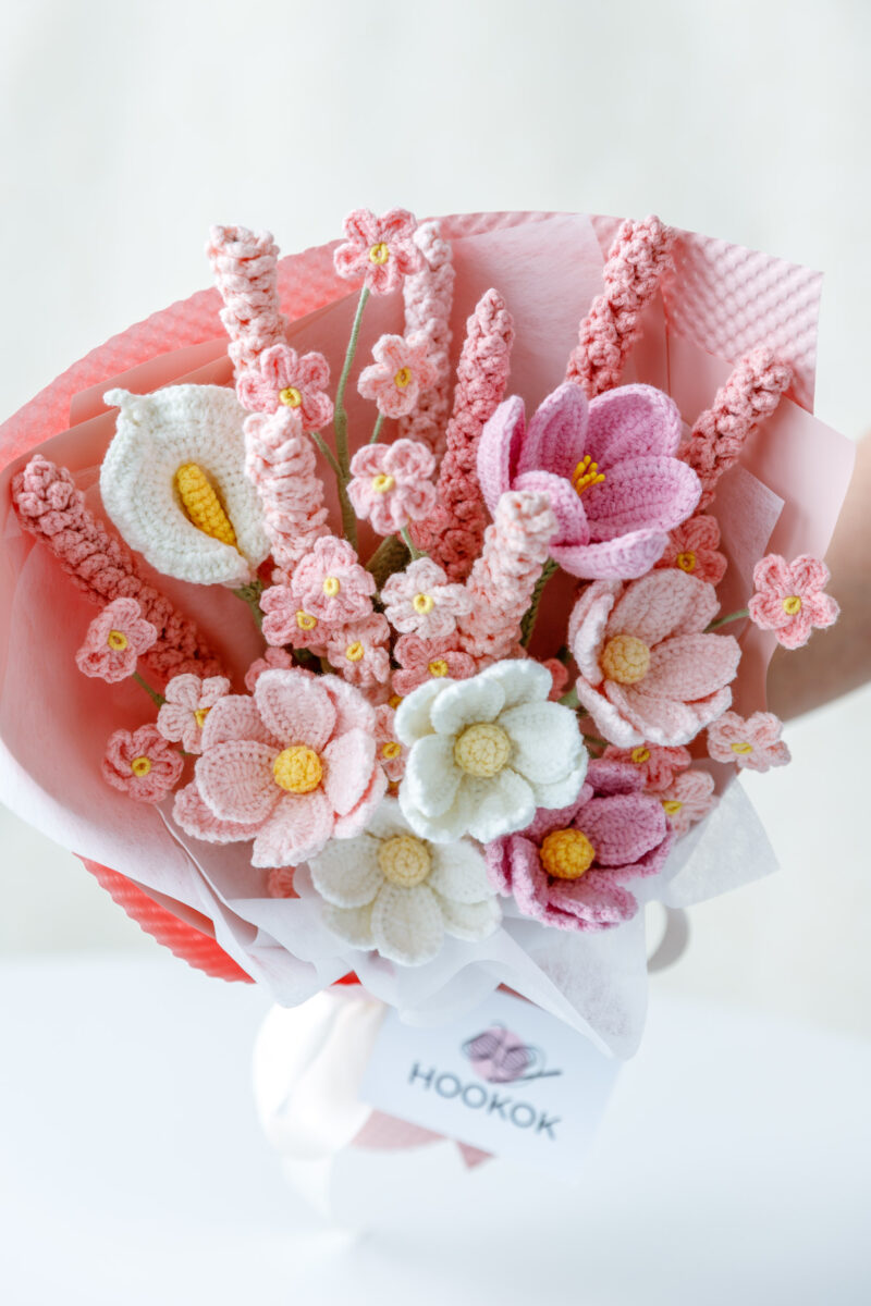 crochet lavender bouquet|hookok crochet lavender bouquet|hookok