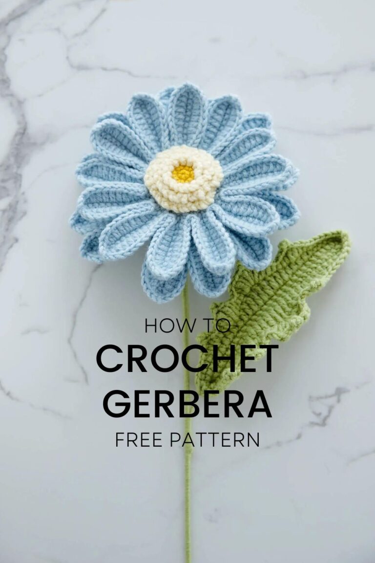 Crochet Gerbera Free Pattern