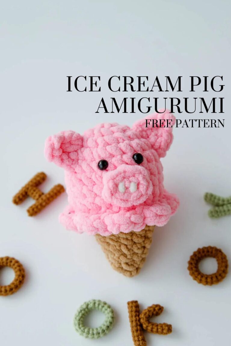 Crochet Pig-Amigurumi Free Pattern