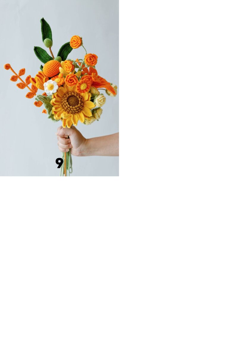 crochet sunflower bouquet|hookok crochet sunflower bouquet|hookok