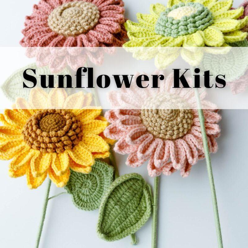 sunflower crochet kits|hookok