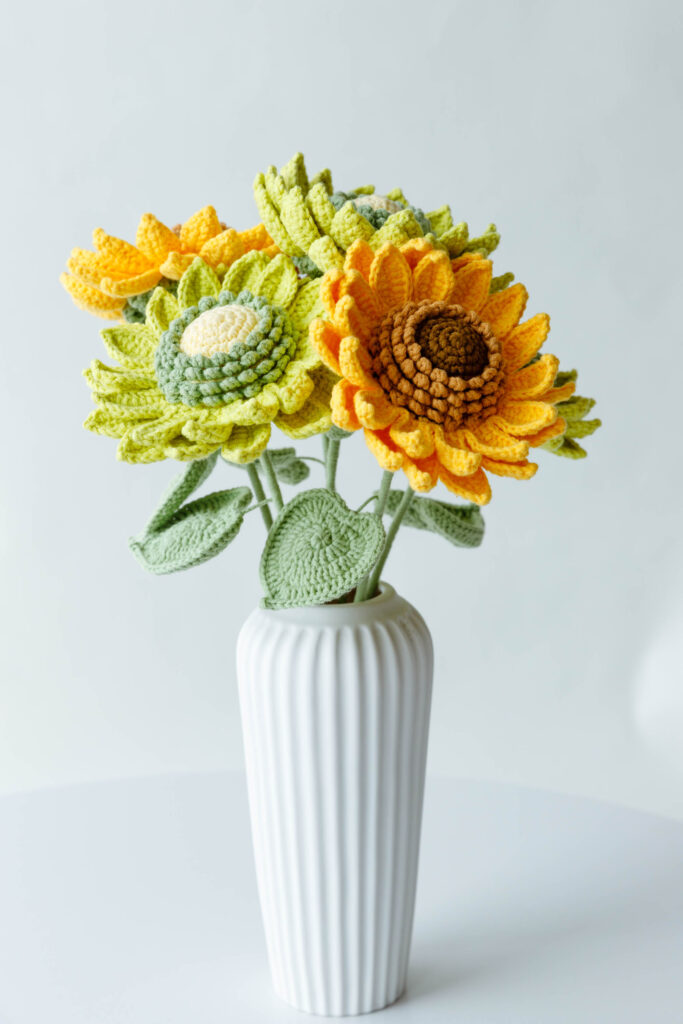 HOOKOK Table Flower - Crochet Sunflower - Hookok
