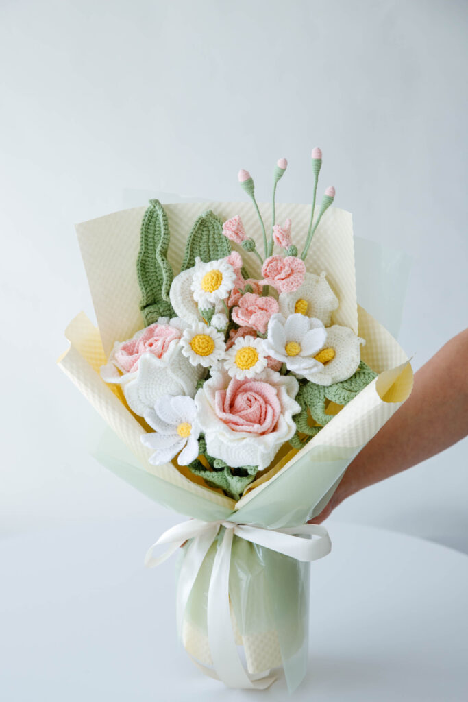 Gradient Crochet Thai Rose Bouquet|hookok