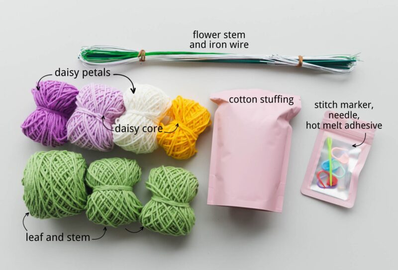 小雏菊 crochet daisy kits|hookok