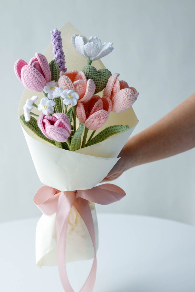 crochet tulip love bouquet|hookok crochet tulip love bouquet|hookok