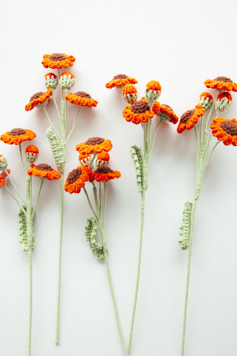 Crochet Flower-Small Daisy-hookok Crochet Flower-Small Daisy-hookok