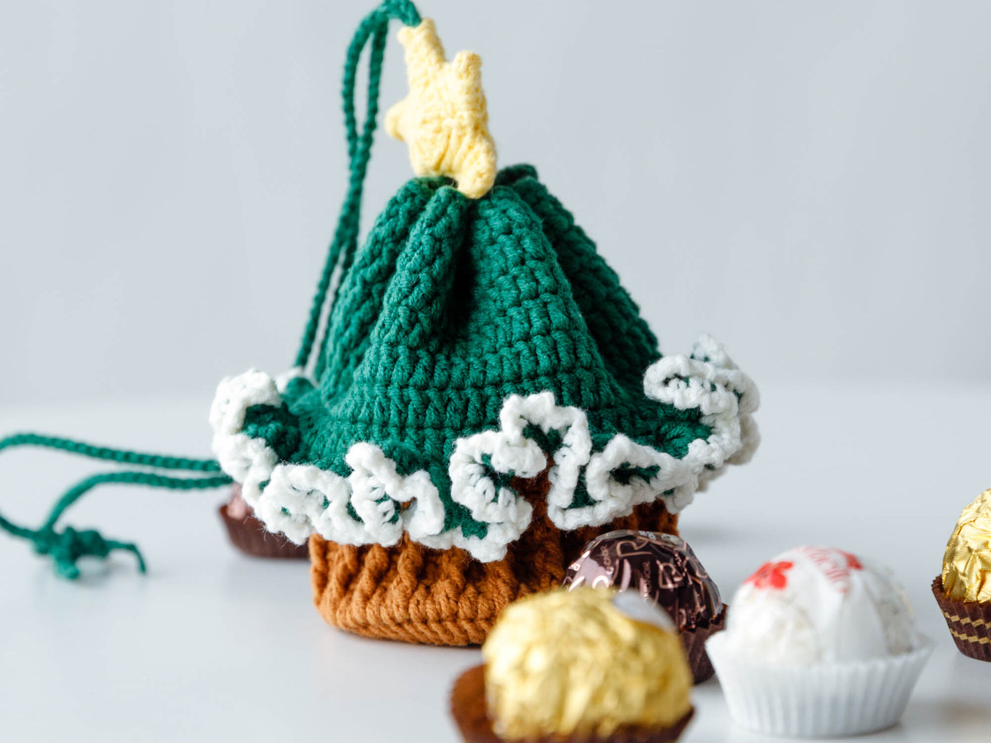 Crochet Christmas Tree Mini Bag|hookok