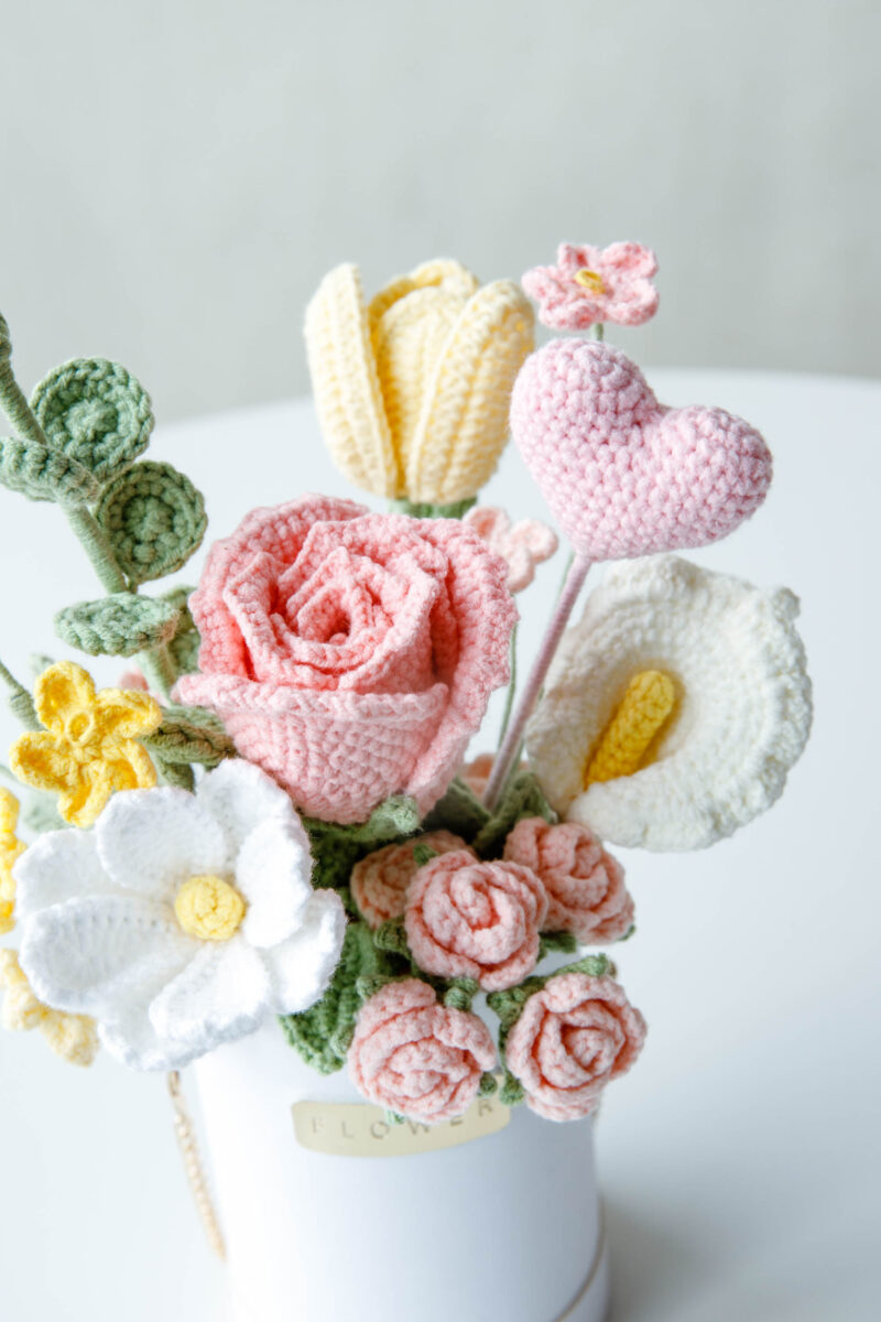 crochet rose and Gesang flower basket|hookok crochet rose and Gesang flower basket|hookok