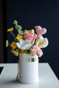 crochet rose and Gesang flower basket|hookok