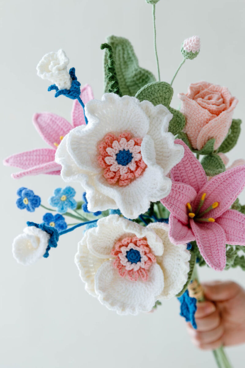 corn poppy and lily bouquet|hookok.com corn poppy and lily bouquet|hookok.com