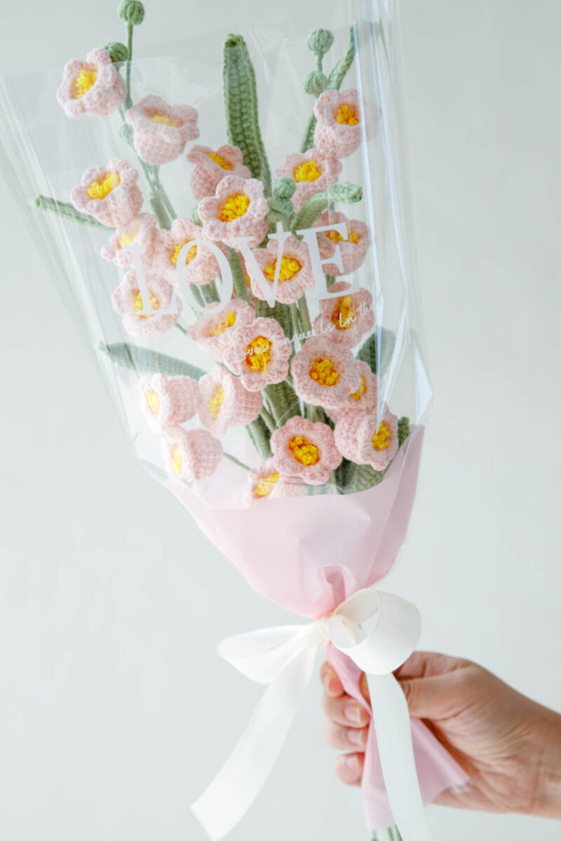 Pink lily of the valley bouquet|hookok Pink lily of the valley bouquet|hookok