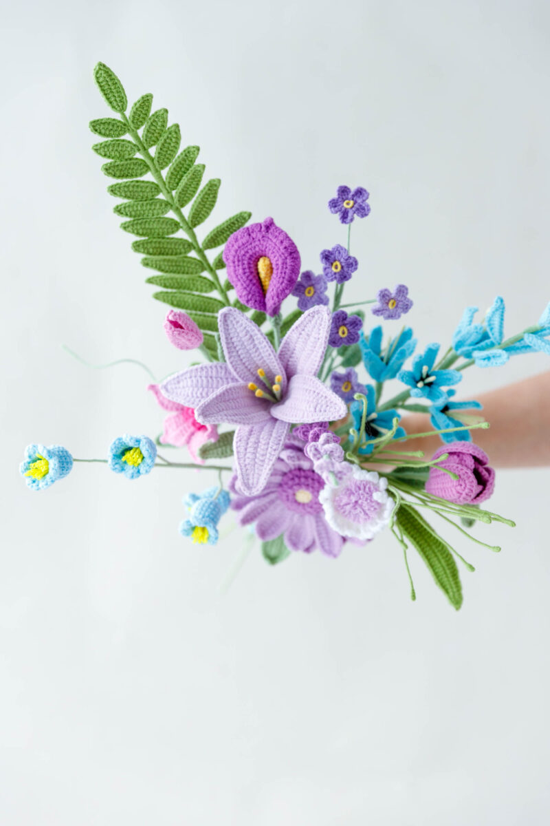 Purple Gerbera Bouquet Kit |hookok Purple Gerbera Bouquet Kit |hookok