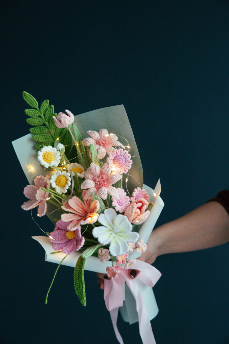 Crochet Osteospermum Bouquet|hookok-55 Crochet Osteospermum Bouquet|hookok