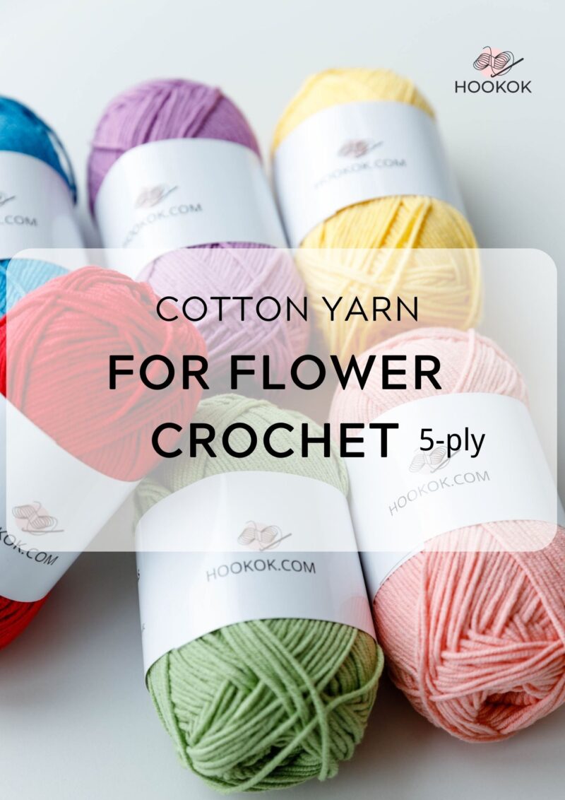 crochet yarn- 5 ply |HOOKOK