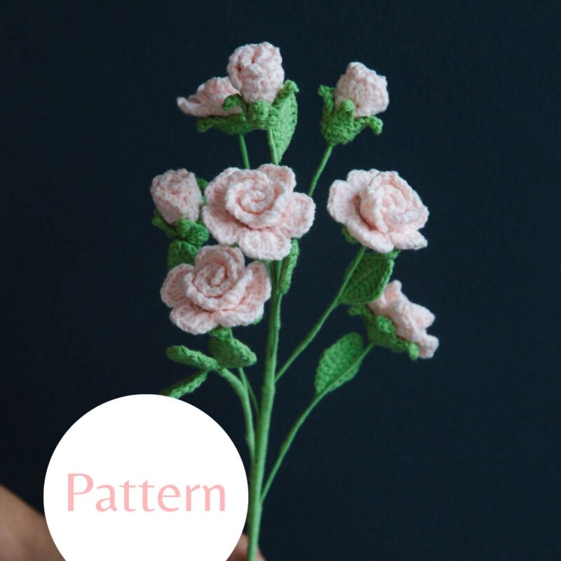 Crochet Barbie Rose Flower Pattern|hookok