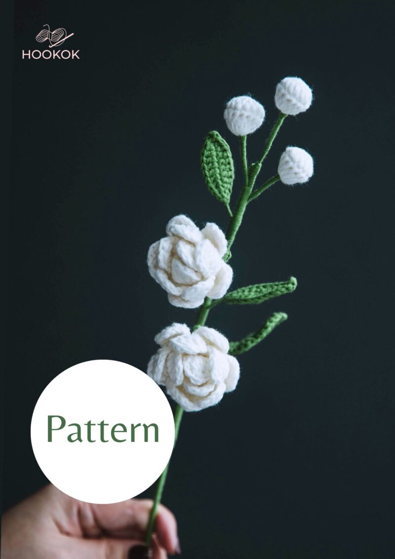 PDF Pattern- Crochet Jasmine Flower - Hookok