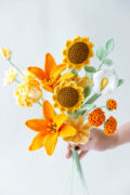 Lily and Easy Sunflower Bouquet Kit|hookok