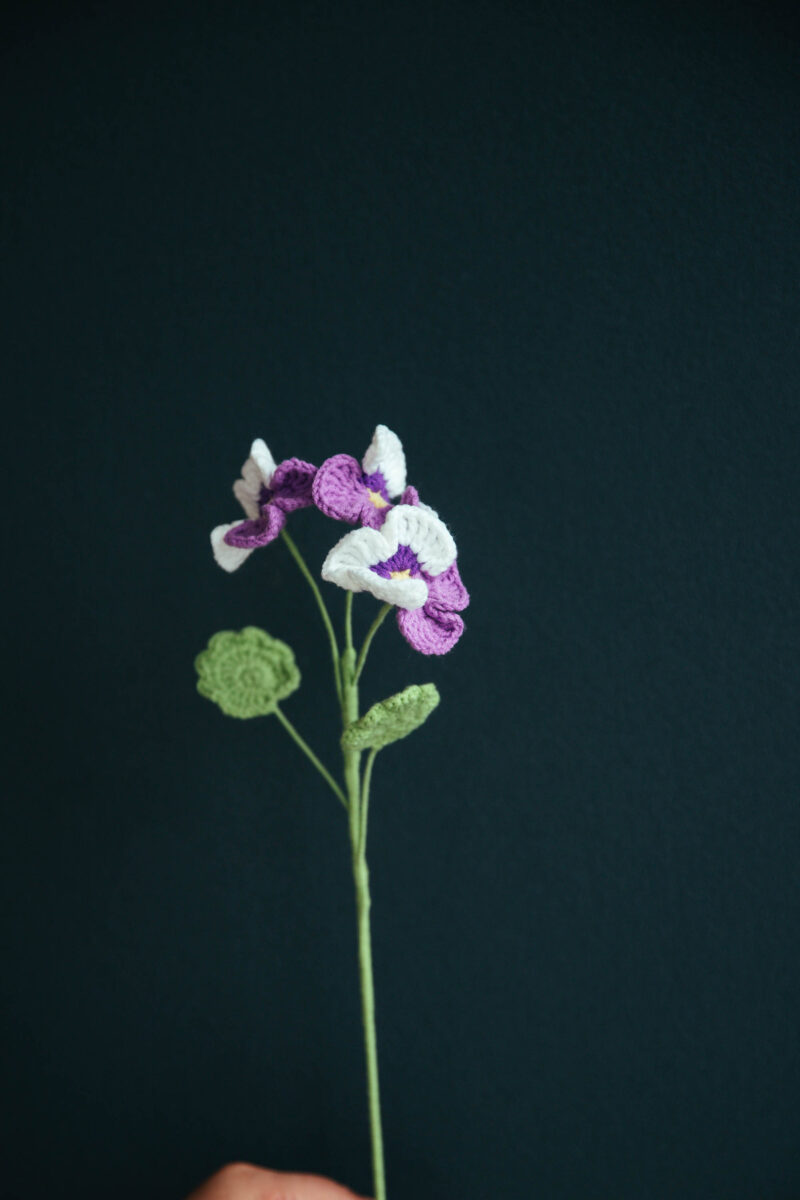 Crochet Pansy Flower Pattern|hookok Crochet Pansy Flower Pattern|hookok