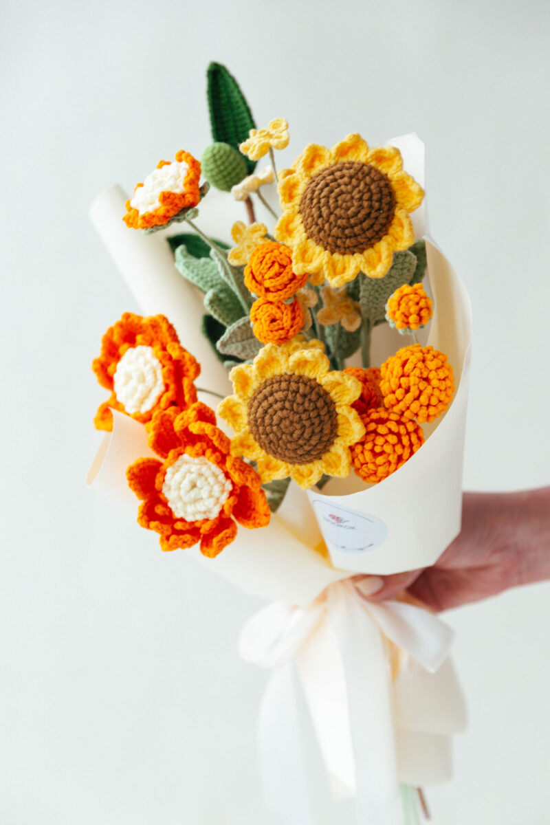 Pincushion Flower Bouquet kit|hookok Pincushion Flower Bouquet kit|hookok