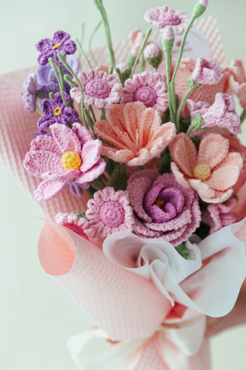 Pink French Rose and Gesang Bouquet Kit|hookok Pink French Rose and Gesang Bouquet Kit|hookok