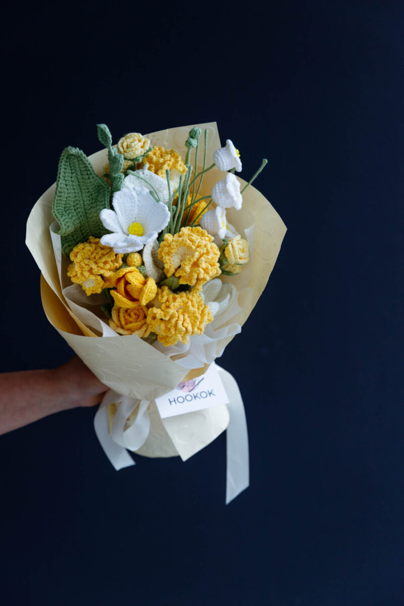 Yellow Carnation and Tulip Bouquet|hookok Yellow Carnation and Tulip Bouquet|hookok