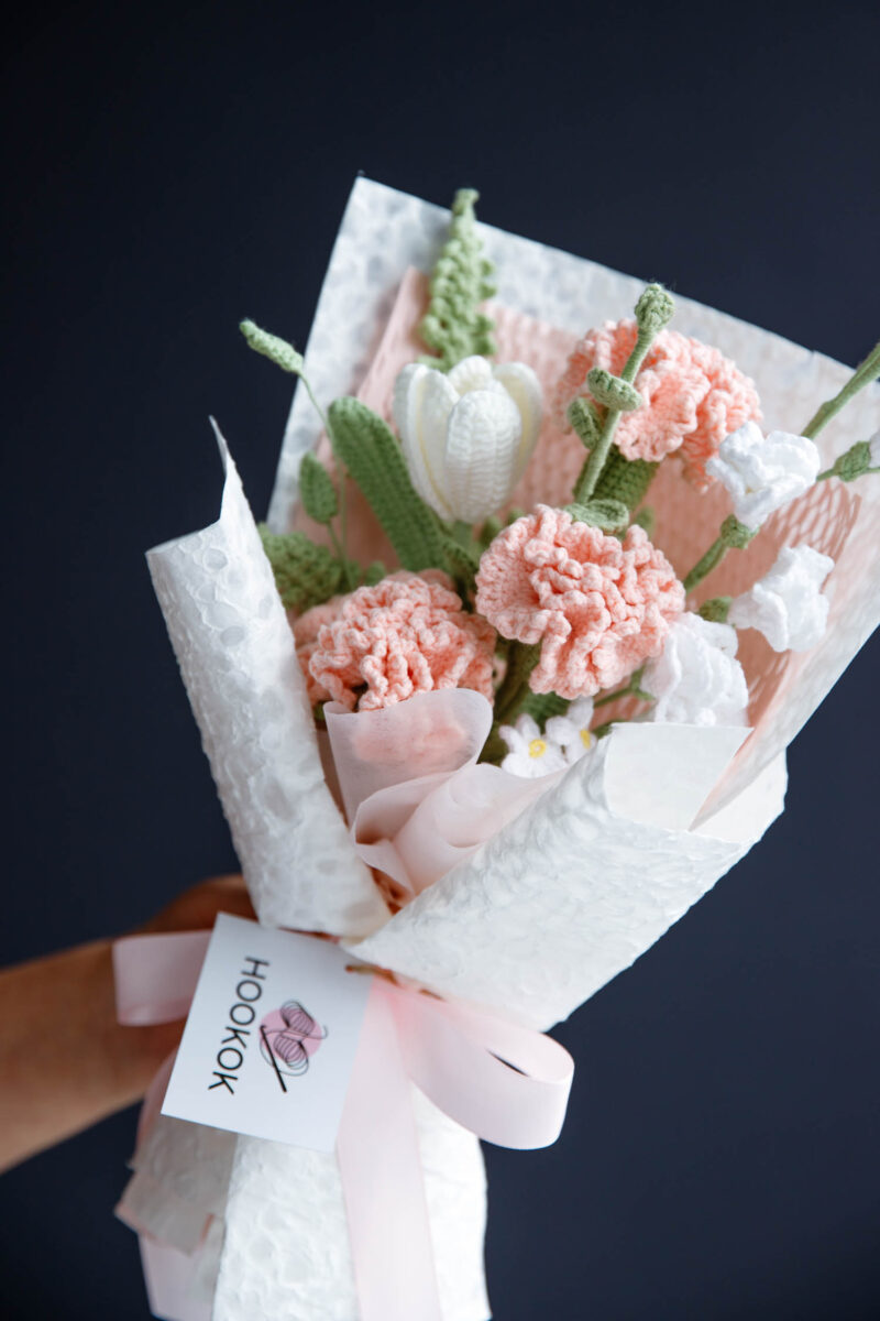Pink Carnation and Freesia Bouquet|hookok Pink Carnation and Freesia Bouquet|hookok