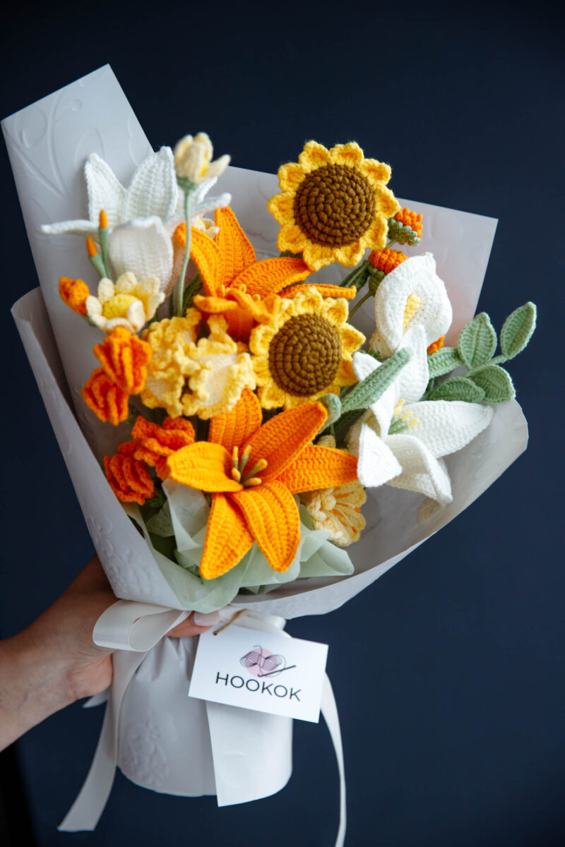 Lily and Easy Sunflower Bouquet|hookok Lily and Easy Sunflower Bouquet|hookok