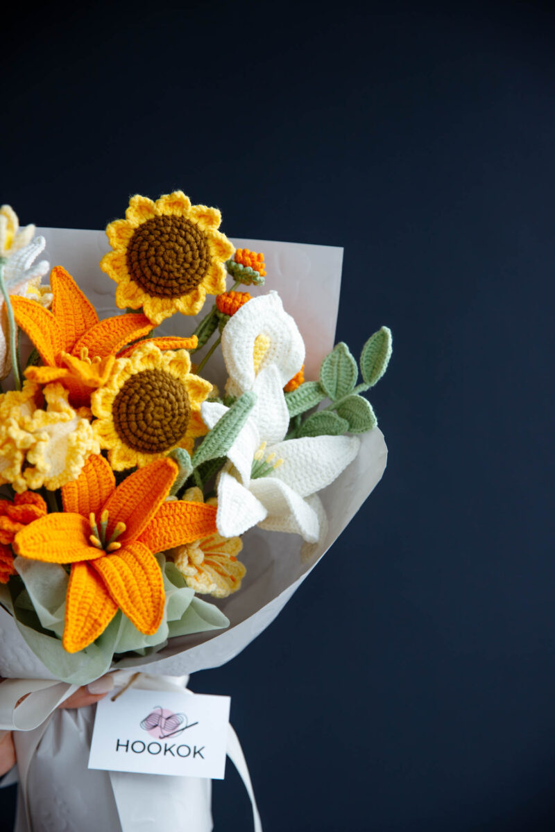 Lily and Easy Sunflower Bouquet|hookok Lily and Easy Sunflower Bouquet|hookok