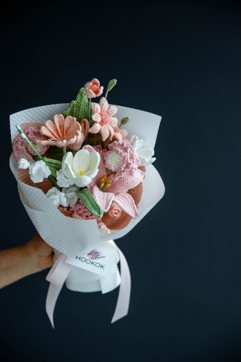 Pink Carnation and Lily Bouquet|hookok Pink Carnation and Lily Bouquet|hookok