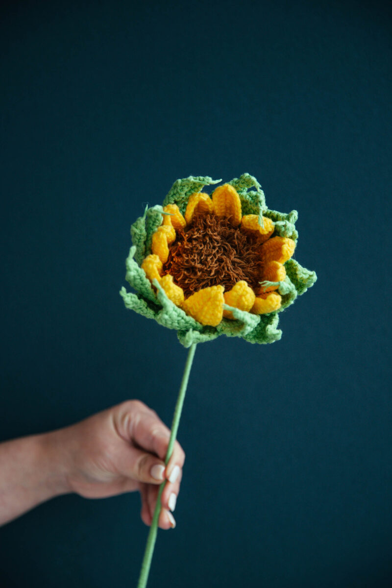 305products-133 Crochet Budding Sunflower Pattern|hookok