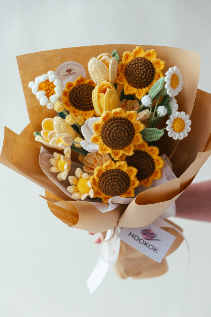 little sunflower bouquet kit|hookok little sunflower bouquet kit|hookok