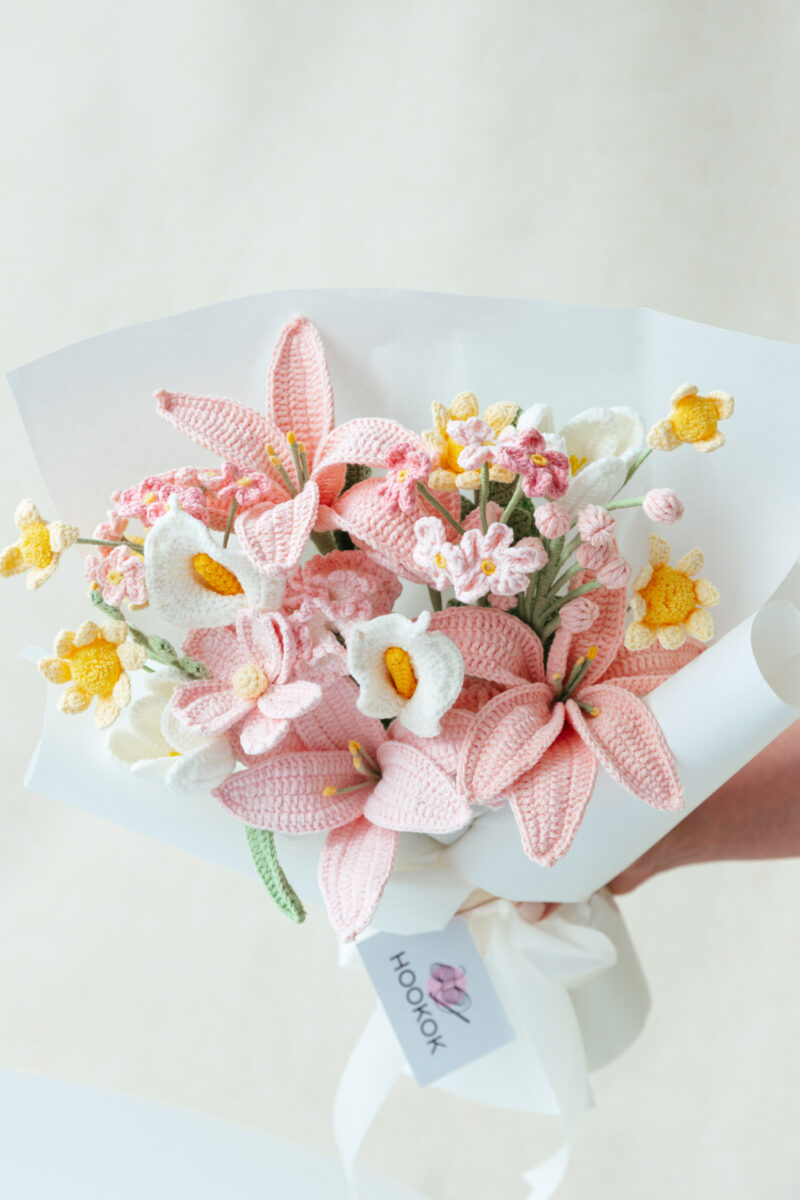 Pink Lily and Calla Lily Bouquet|hookok Pink Lily and Calla Lily Bouquet|hookok
