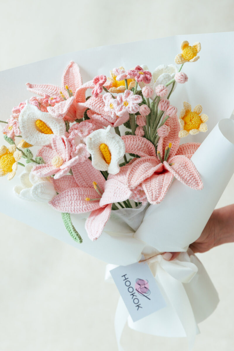 Pink Lily and Calla Lily Bouquet|hookok Pink Lily and Calla Lily Bouquet|hookok