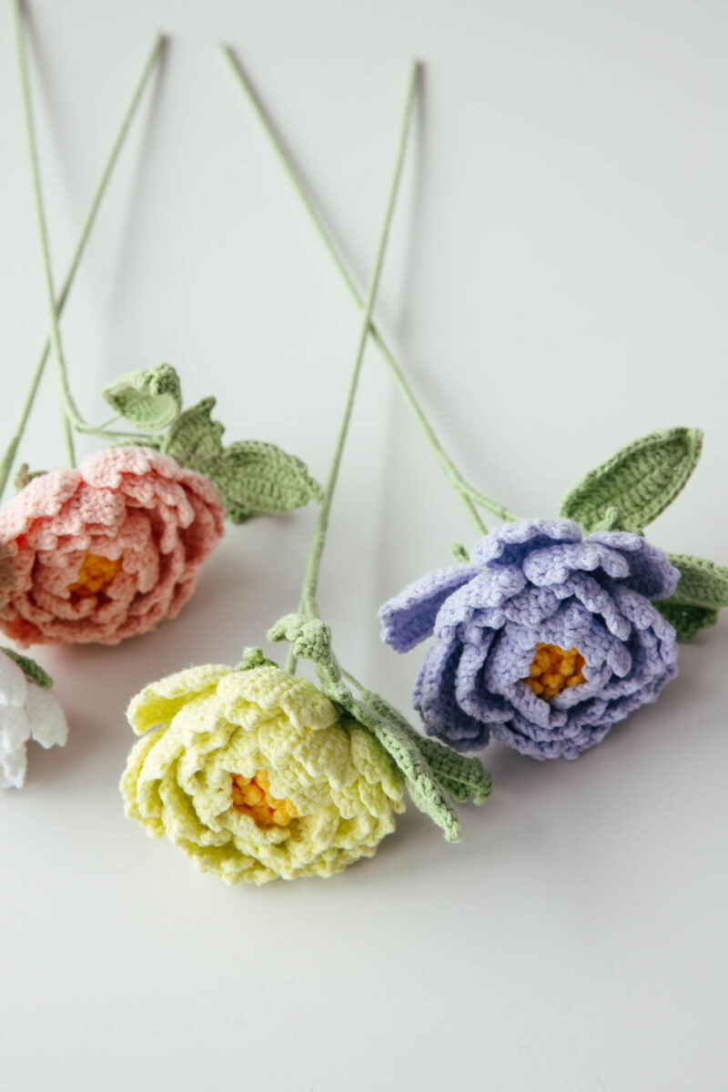 crochet peony flower|hookok crochet peony flower|hookok
