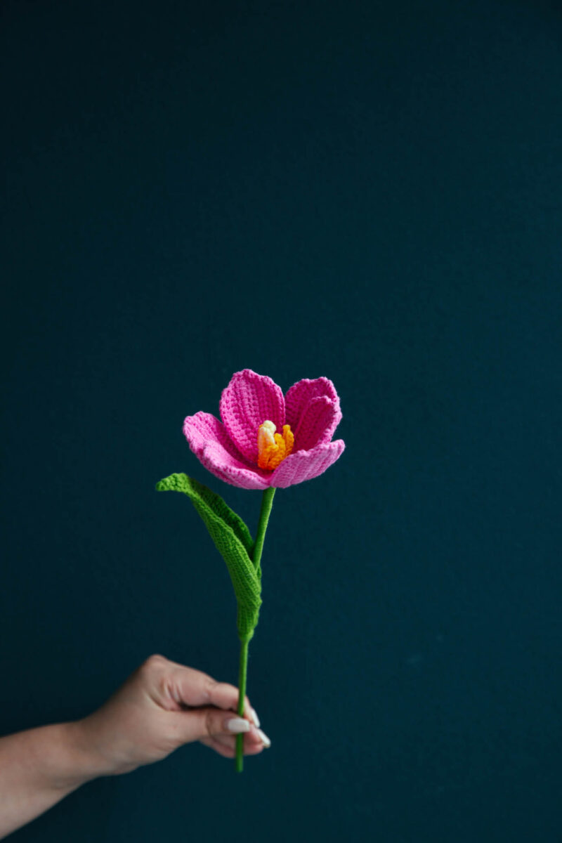 Crochet Tulip Pattern (Style 2) - hookok Crochet Tulip Pattern (Style 2) - hookok