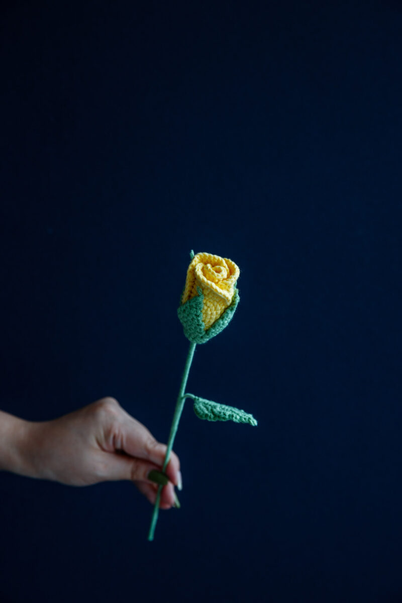 Crochet Closed Rose Pattern|hookok Crochet Closed Rose Pattern|hookok