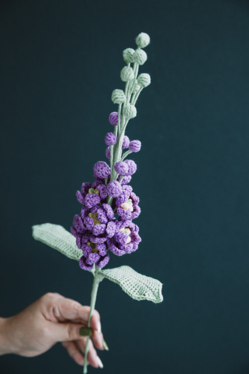 Crochet Delphinium Flower Pattern|hookok Crochet Delphinium Flower Pattern|hookok