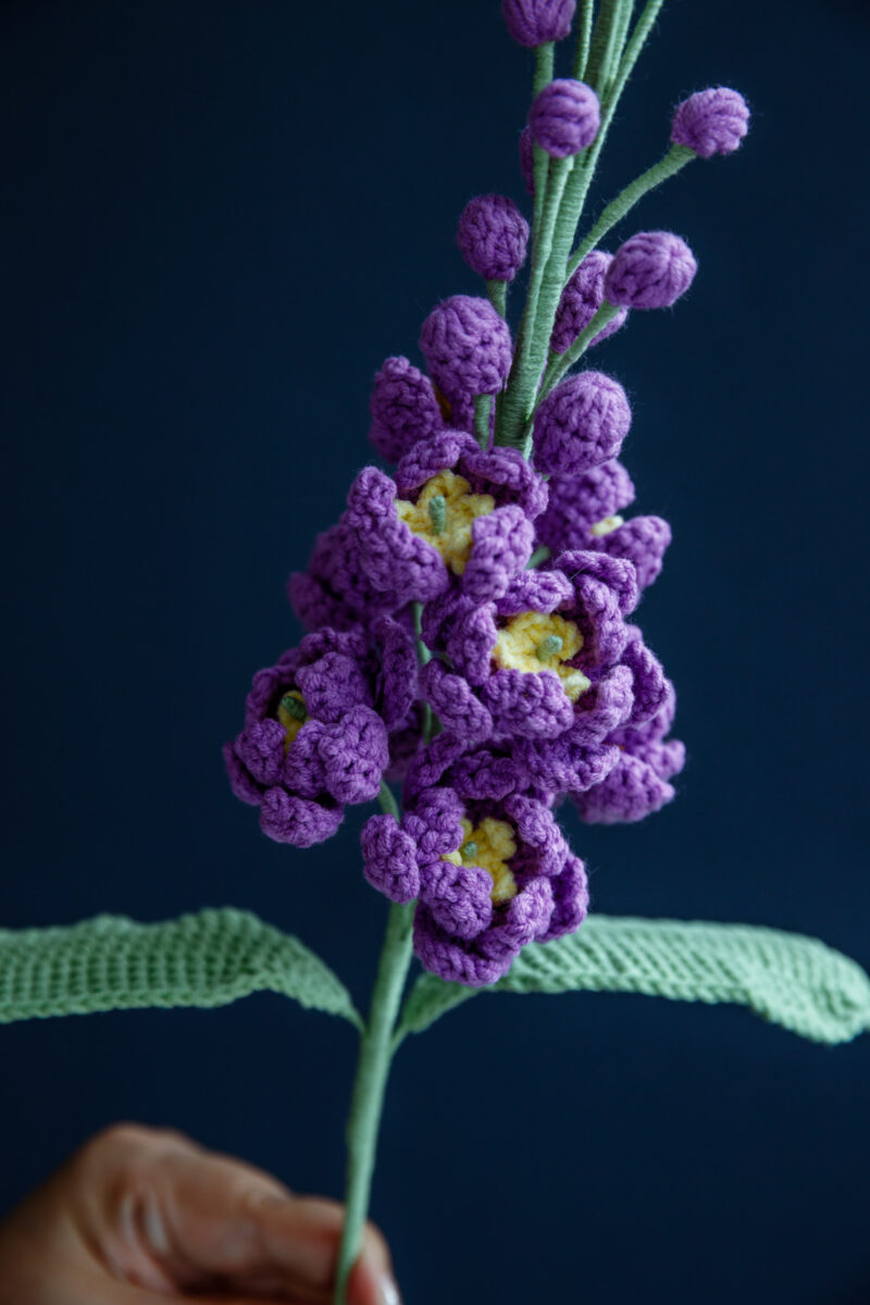 Crochet Delphinium Flower Pattern|hookok Crochet Delphinium Flower Pattern|hookok