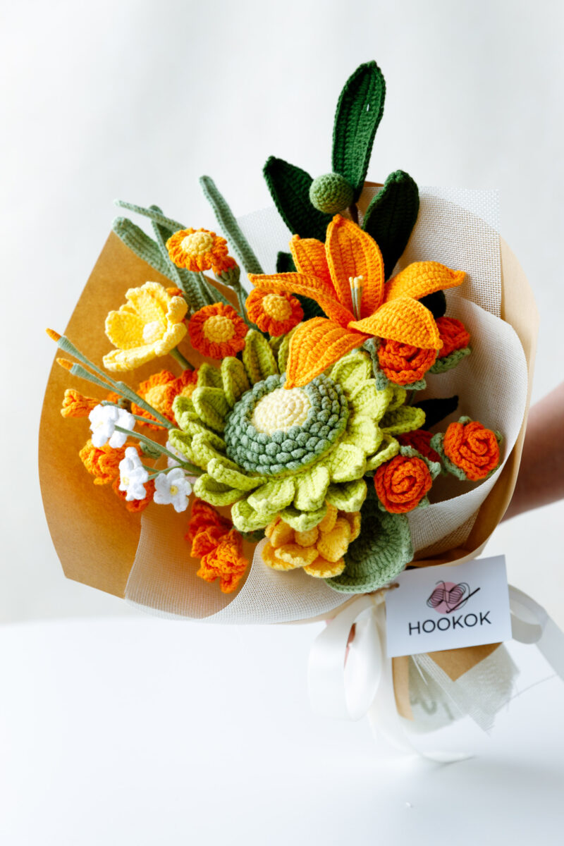 Green Sunflower and Olive Bouquet|hookok Green Sunflower and Olive Bouquet|hookok
